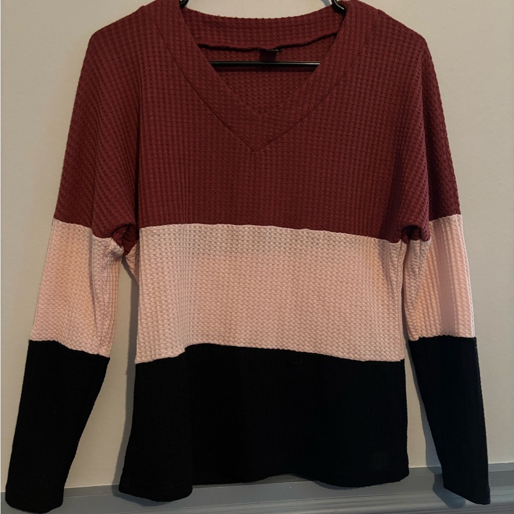 SHEIN V Neck Long Sleeve